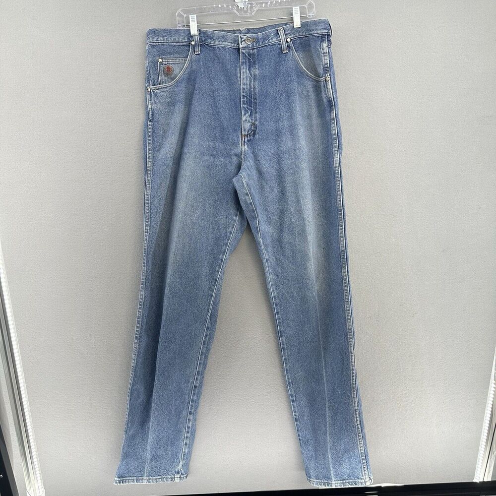 90s Wrangler Twenty X Med Wash Denim Jeans Men’s 40x34 *38x33 Made In USA Loose